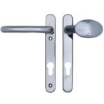 Fab & Fix Windsor Lever Moveable Pad UPVC Multipoint Door Handles - 92mm PZ Sprung 122mm Screw Centres