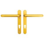 Hoppe Paris Extended Lever Lever UPVC Multipoint Door Handles - 92mm PZ Unsprung 122mm Screw Centres