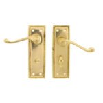 TSS Georgian Scroll Lever on Plate Furniture