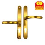 TSS LeverLever Offset UPVC Multipoint Door Handles - 48/87mm PZ - Sprung - 240mm Screw Centres