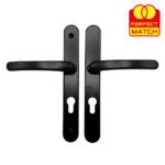 TSS Lever Lever UPVC Multipoint Door Handles - 70mm PZ - Sprung - 200mm Screw Centres - 7mm Follower