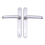 TSS DDA/EA Compliant Lever Lever UPVC Multipoint Door Handles - 92mm PZ Sprung 210mm Screw Centres