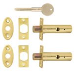 TSS Mortice (Rack) Spline (Star) Key Door Bolts - 2 Bolts 1 Key - 32mm Backset
